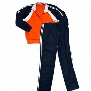 ✨ navy blue & orange tracksuit Size XXL✨